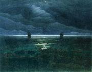 Caspar David Friedrich Seashore by Moonlight china oil painting artist